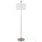 LumiSource Puck 63" Metal Floor Lamp in Brushed Nickel, , large