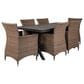 Global Note Collections 7 Piece Bella Patio Dining Set in Beige, , large