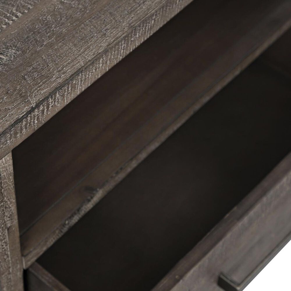 Waltham East Hampton End Table in Distressed Grey, , large