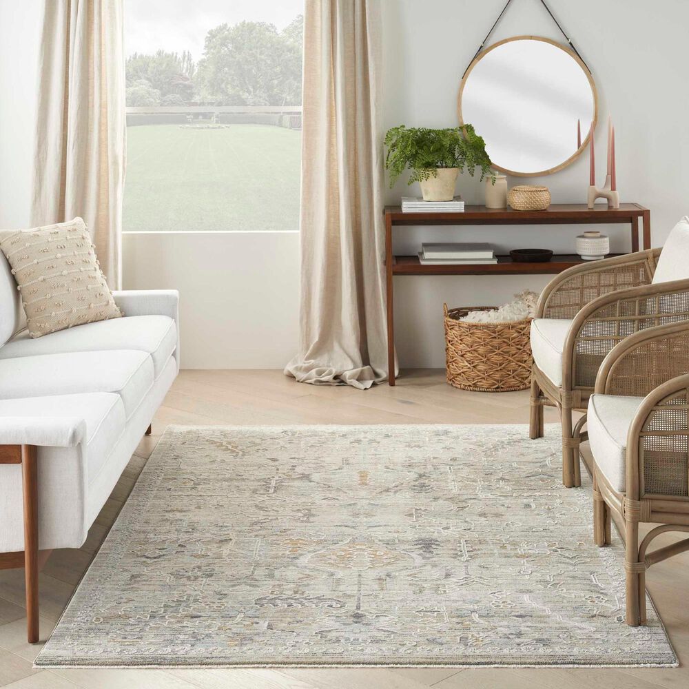 Nourison Lynx LNX02 12&#39; x 15&#39;9&quot; Ivory and Taupe Area Rug, , large