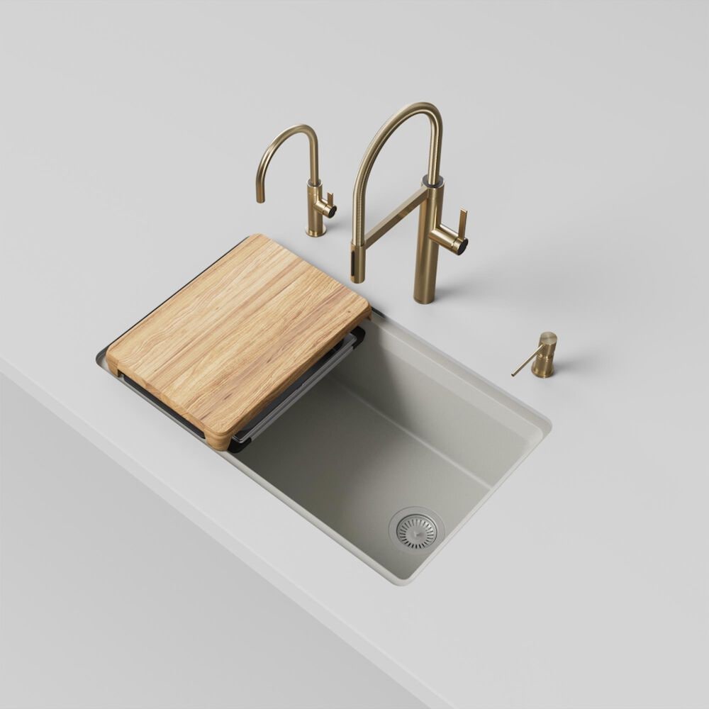 Blanco Inteos 33&quot; Undermount Single Bowl Kitchen Sink in Soft White, , large