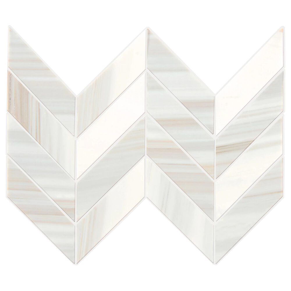 Marazzi Pietra Divina Calacatta Dolomiti 1.5" x 5" on 14" x 14" Natural Stone Mosaic Sheet, , large