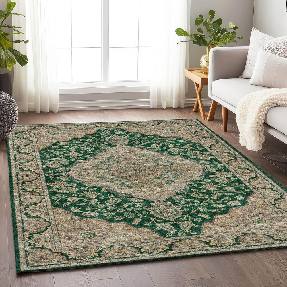 Dalyn Rug Company Hatay 3&#39; x 5&#39; Emerald Area Rug, , large