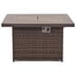 Furniture of America Wies Fire Pit Table in Brown, , large