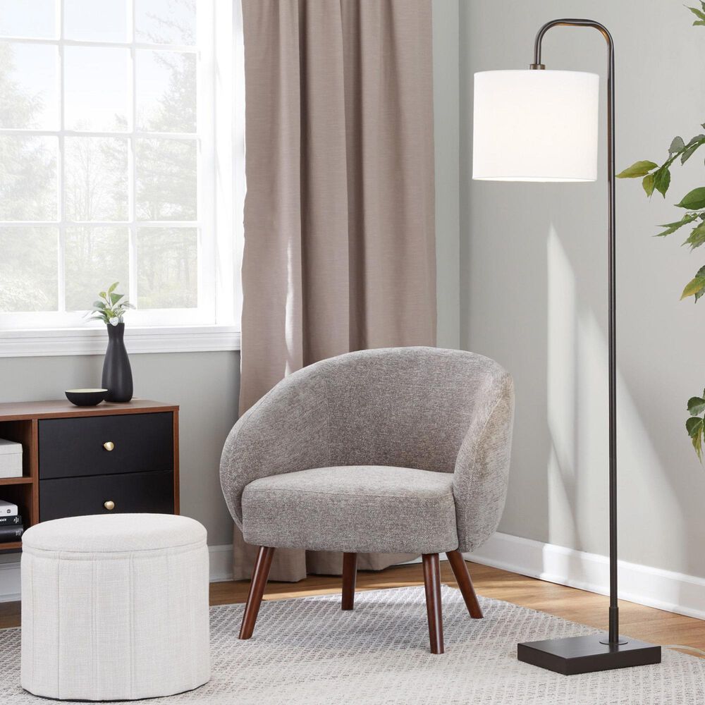 Lumisource Ashland Lounge Chair in Grey, , large