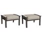 Hearth and Haven 26" Patio Ottoman in Beige (Set of 2), , large