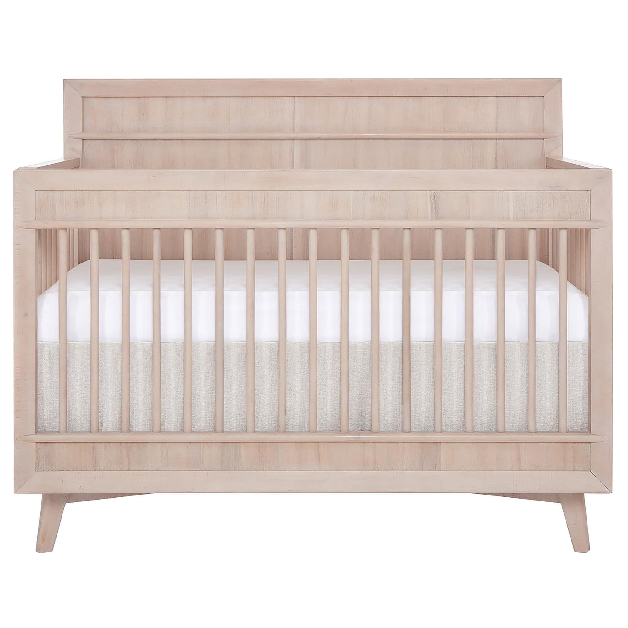 Evolur Antilia 4 In 1 Convertible Crib in Sand Castle Oak NFM