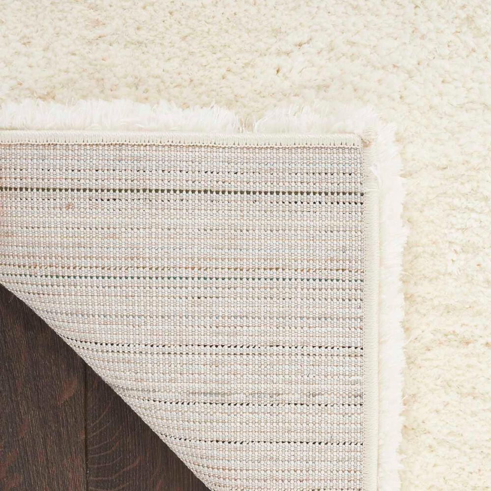 Nourison Dreamy Shag Solid 6&#39;7&quot; x 9&#39;2&quot; Ivory Area Rug, , large