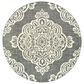 Oriental Weavers Marina 7"10" Round Grey and Ivory Area Rug, , large