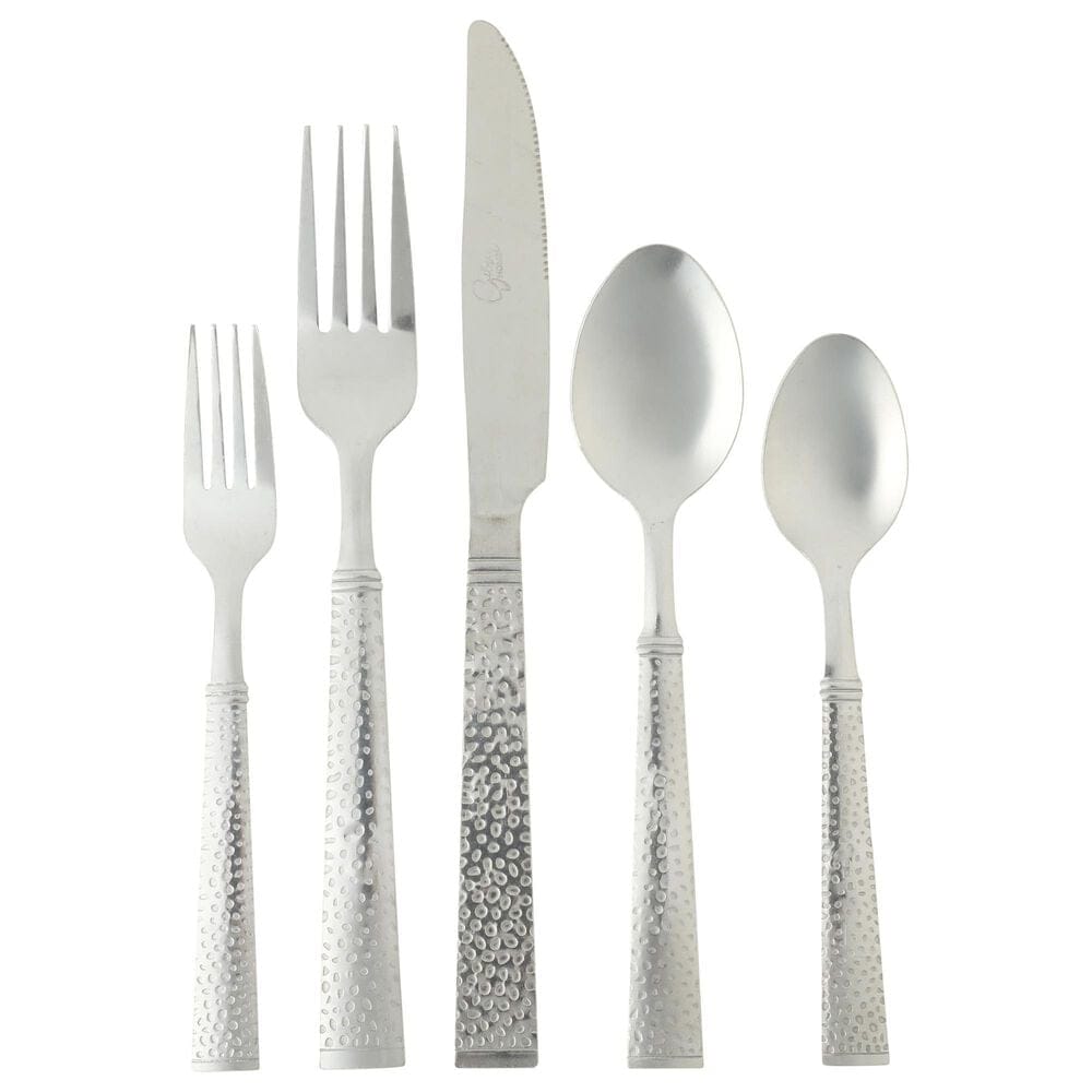 Gibson Overseas, Inc Prato 65-Piece Flatware Set with Wire Caddy in Silver, , large