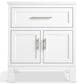 Kohler Quo 30" Single Bathroom Vanity in White with 3 cm Pure White Quartz Top and Oval Sink, , large