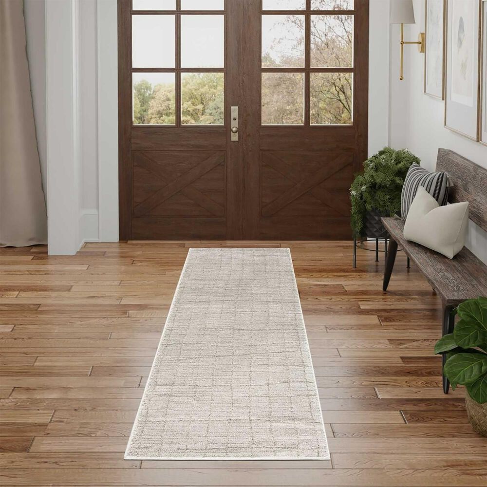 Nourison Andes 2&#39;2&quot; x 7&#39;6&quot; Grey Runner, , large