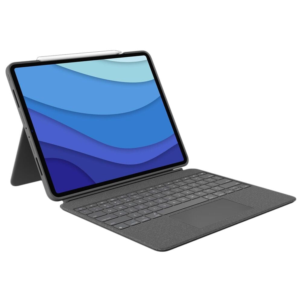Logitech Combo Touch Keyboard Case for Apple iPad Pro 12.9" in Oxford Gray, , large