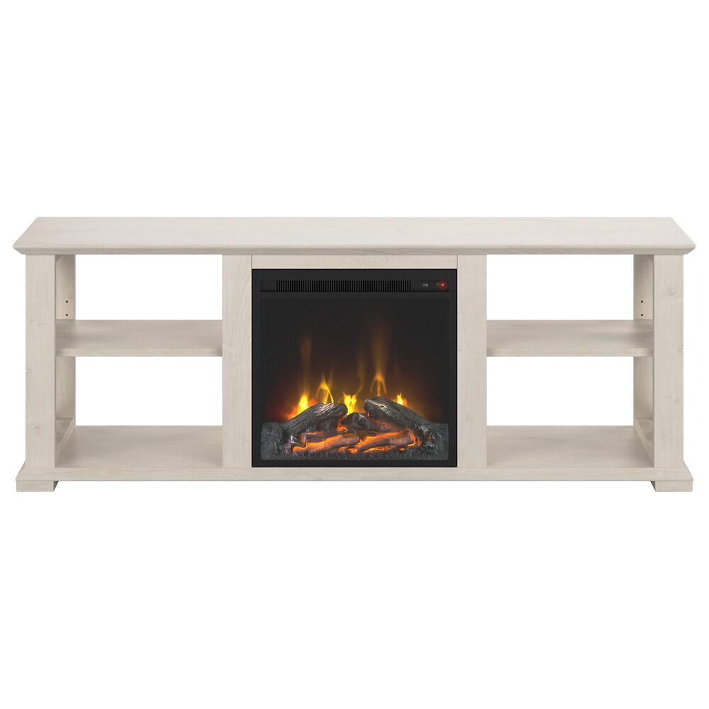 Bush Homestead 2Piece Entertainment Center with Fireplace Insert in