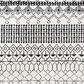 Safavieh Tulum 2" x 7" Ivory and Black Runner, , large
