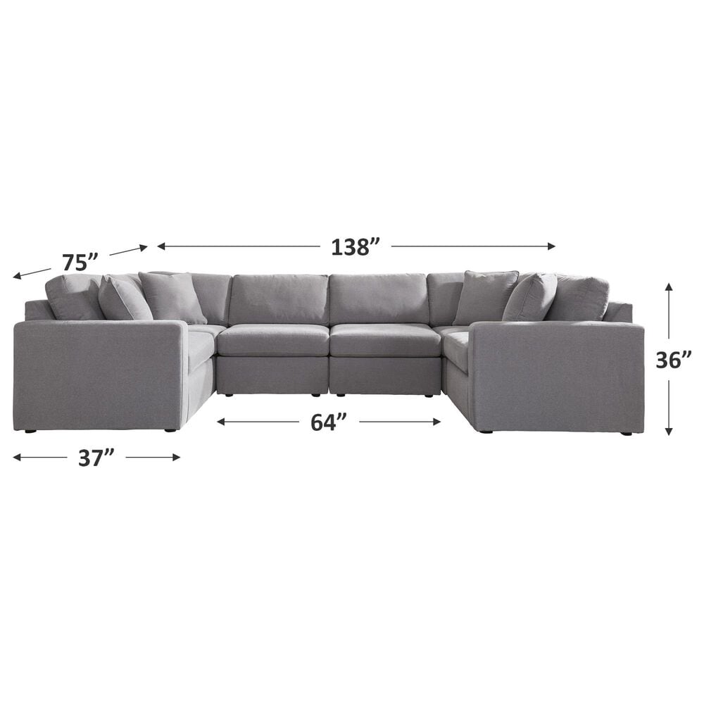 Ashley Modmax 6-Piece Sectional in Granite, , large