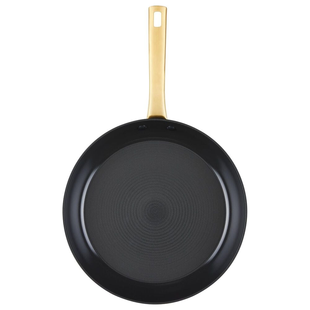 Faber Forged Induction 12.25&quot; Ceramic Nonstick Frying Pan in Black and Gold, , large