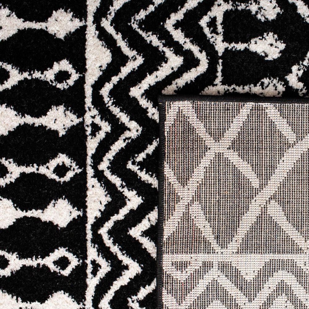Safavieh Tulum TUL270 2&#39; x 7&#39; Black and Ivory Runner, , large