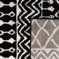 Safavieh Tulum TUL270 2" x 7" Black and Ivory Runner, , large