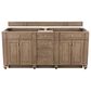 James Martin Vanities Bristol 72" Double Bathroom Vanity in Whitewashed Walnut with 3 cm Carrara White Marble Top and Rectangular Sinks, , large