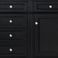 James Martin Vanities Brittany 48" Single Bathroom Vanity in Black Onyx with Single Hole 3 cm White Zeus Quartz Top and Rectangular Sink, , large