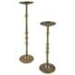Ashley Larwick 2-Piece Candle Holder Set in Antique Brass, , large