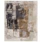 Feizy Clio 39LUF 7"9" x 10" Gray and Multicolor Area Rug, , large