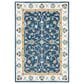 Safavieh Micro-Loop MLP385M 8" x 10" Blue and Ivory Area Rug, , large