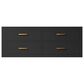 Lexora Home Castor 48" Single Bathroom Vanity in Black with 2 cm White Cultured Marble Top and Rectangular Sink, , large