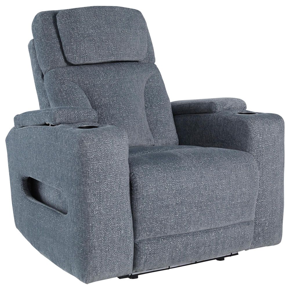 Ashley Forest Lake Power Recliner in Steel, , large
