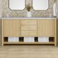 James Martin Vanities Marigot Single 72" Double Vanity in Sun-washed Oak with 3 cm Victorian Silver Quartz Top, , large