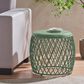 Hearth and Haven Alamera Outdoor Metal Lattice Side Table in Green, , large