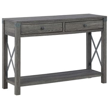 Ashley Freedan Console Sofa Table in Grayish Brown, , large