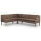 Four Hands Aurelia Dining Banquette L-Shape in Amber Oak, , large