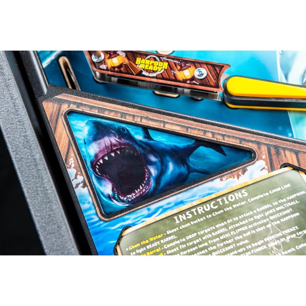 Stern Pinball Jaws Pro Premium Edition Pinball Machine, , large