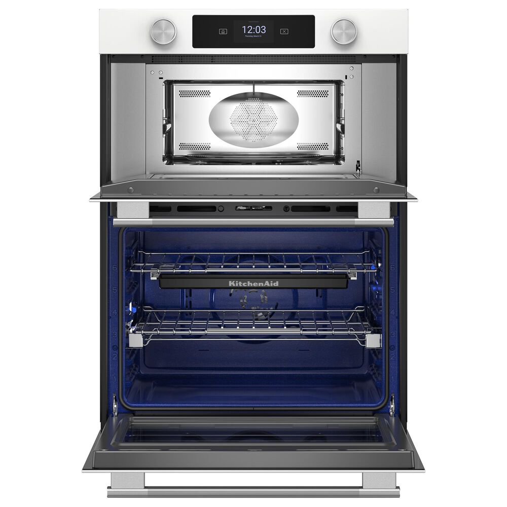 KitchenAid 30&quot; Smart Combination Microwave Wall Oven with Air Fry Mode in White, , large