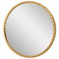 Uttermost Dandridge Round Wall Mirror in Metallic Gold Leaf, , large