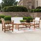 Linon Home Decor Jubil 4-Piece Outdoor Conversation Set in Brown, , large