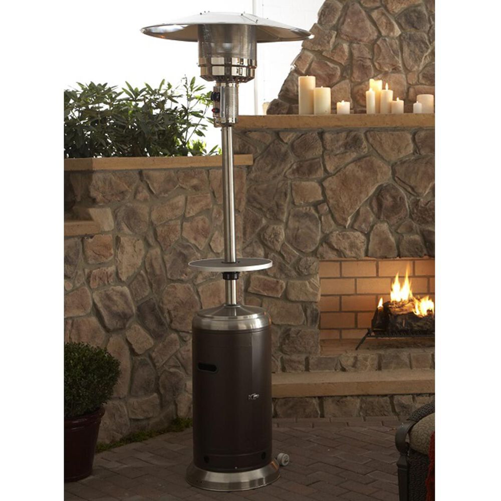 Az Patio Heaters 87&quot; Propane Patio Heater in Bronze and Steel, , large