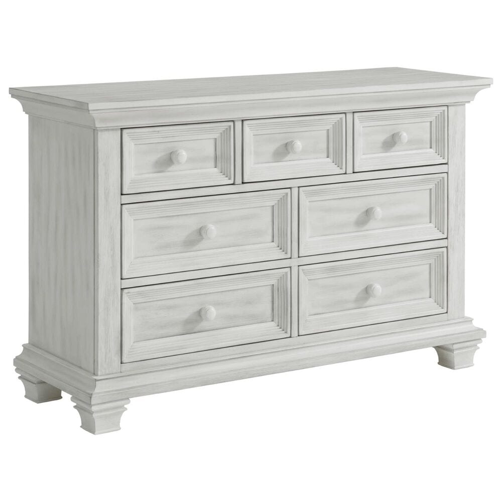 Oxford Baby Weston 7 Drawer Dresser and Changer Top in Vintage White, , large