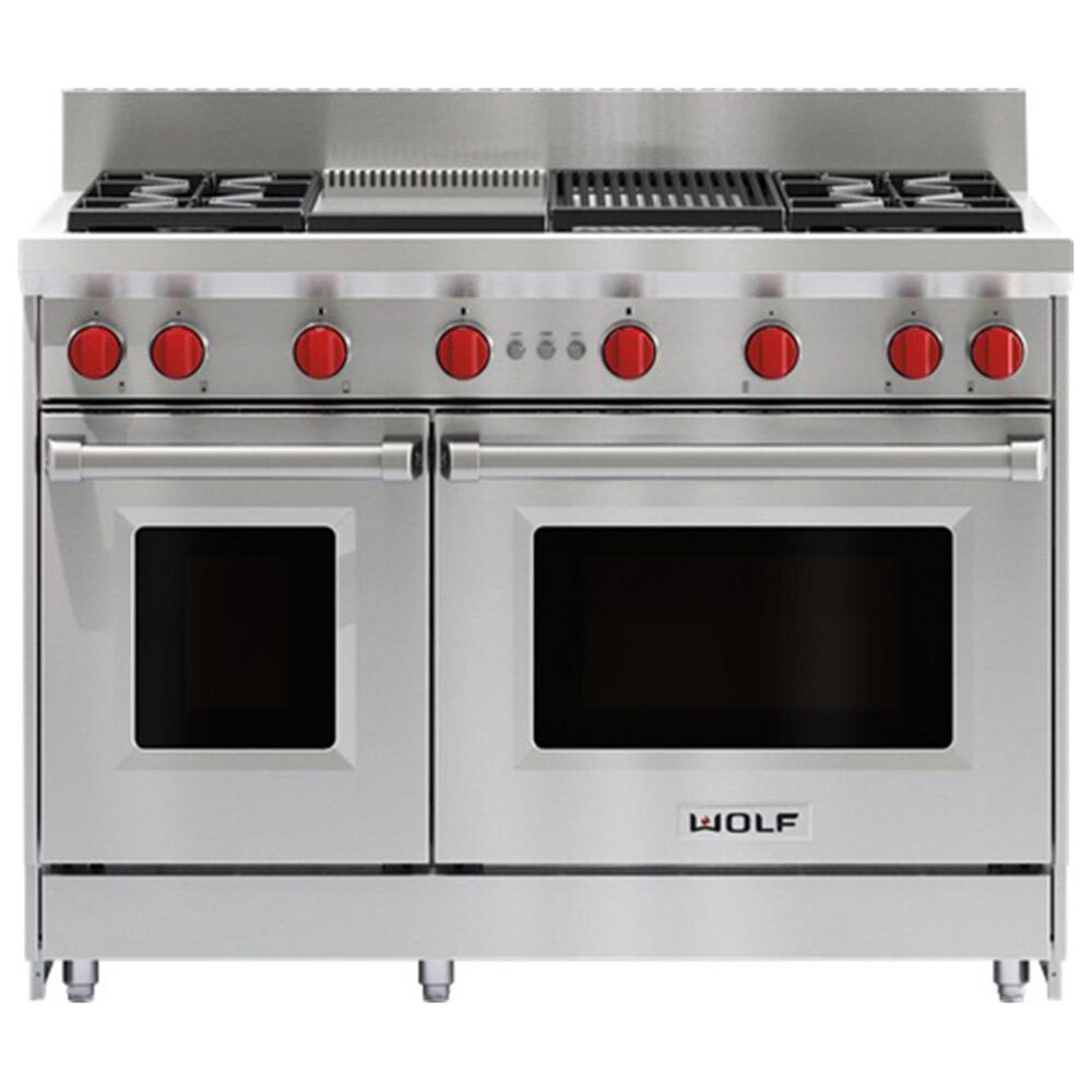 Wolf 48&quot; x 5&quot; Gas Range Riser in Stainless Steel, , large