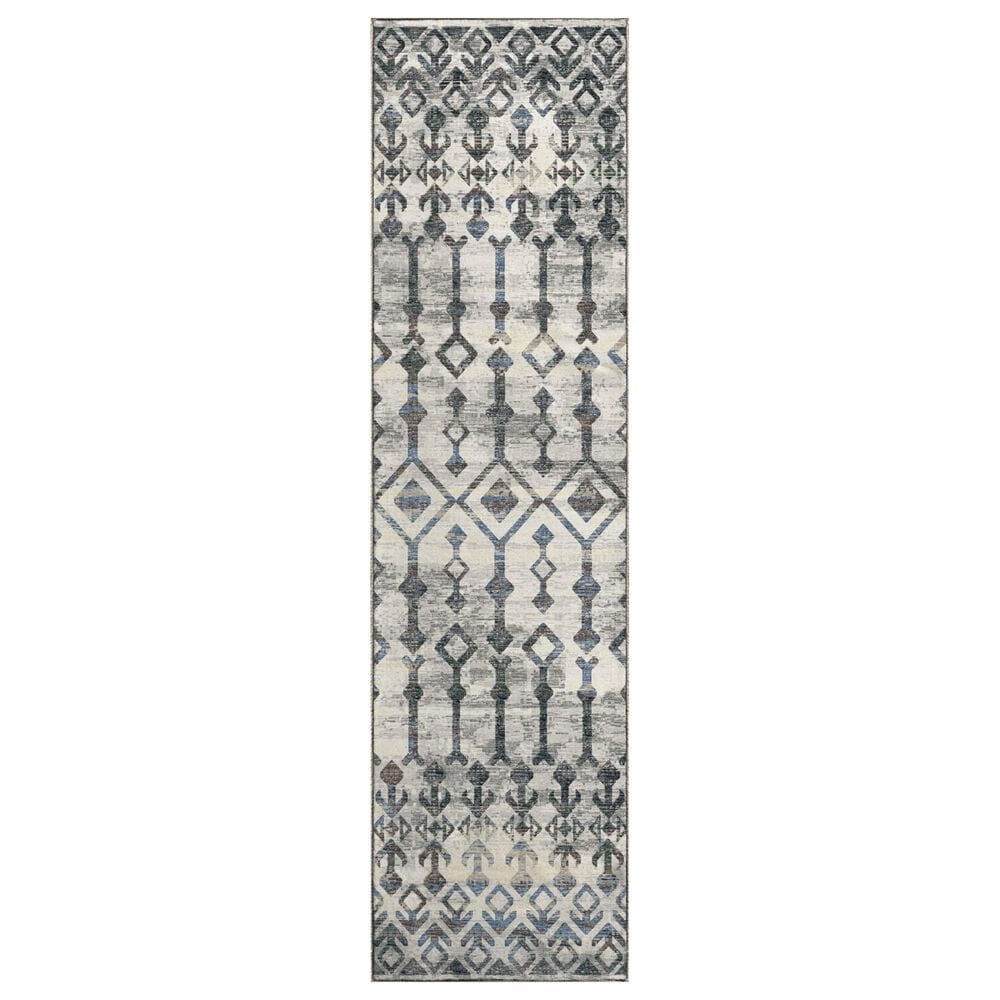 Dalyn Rug Company Brisbane 2"3" x 7"6" Silver Runner, , large