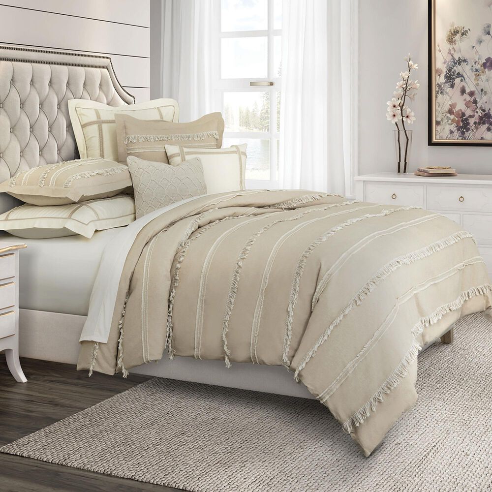 Vista Haus Country Lane 8-Piece King Duvet Set in Toast, , large