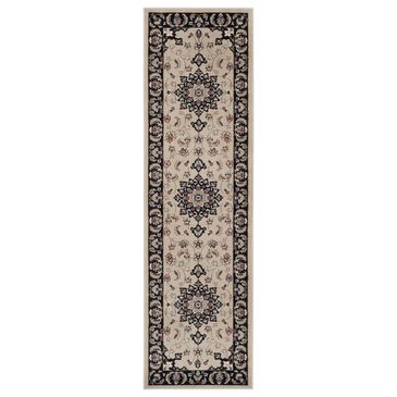 Safavieh Lyndhurst 2"3" x 12" Cream and Anthracite Runner, , large