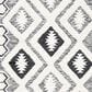 Safavieh Natura NAT684A 5" x 8" Ivory and Black Area Rug, , large