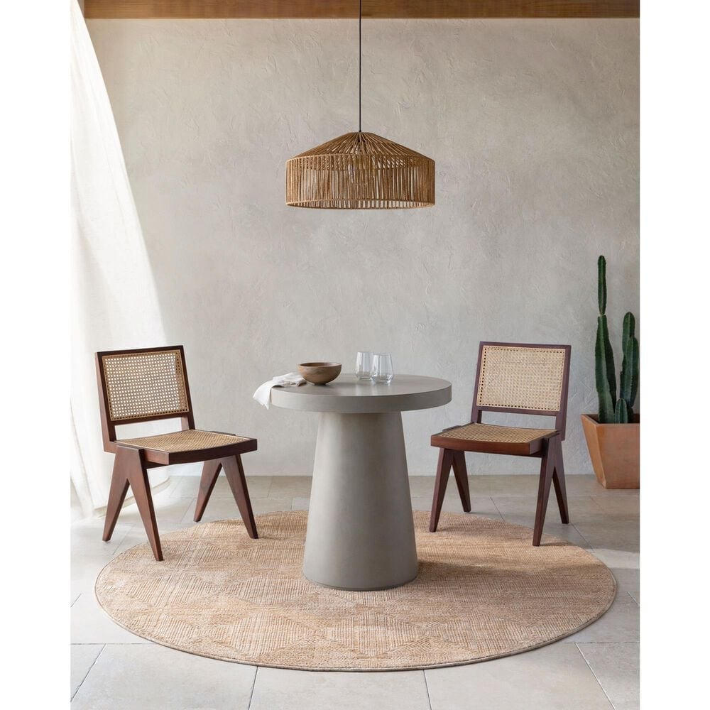 Surya Masterpiece MPC-2312 Beige, Tan and Medium Brown 7&#39;10&quot; Round Area Rug, , large