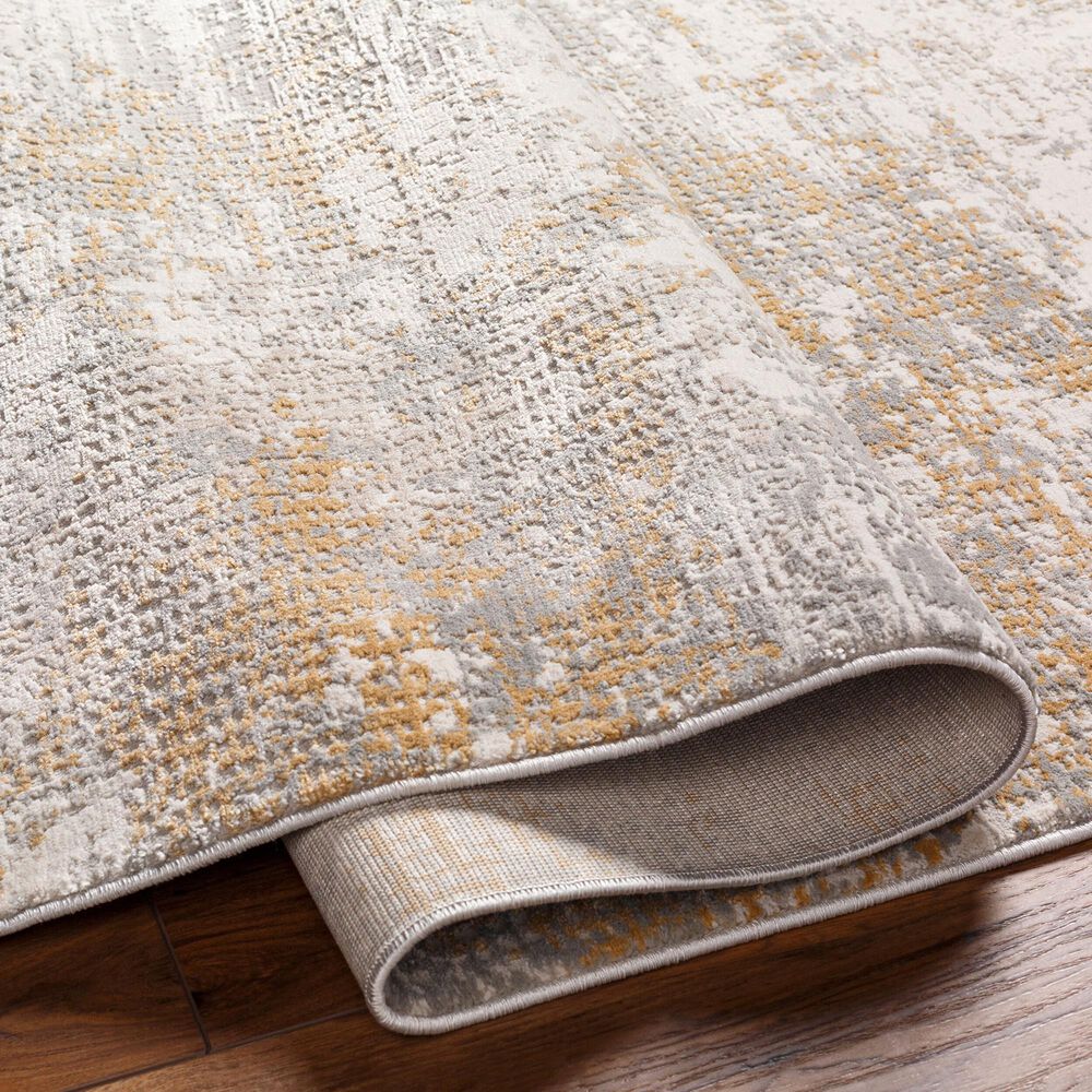 Surya Alpine ALP-2315 2&#39;7&quot; x 7&#39;3&quot; Ivory, Tan, Gray, Light Gray and Off-White Runner, , large