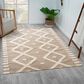 L&R Resources Geoblend Beige and Natural 9" x 12" Area Rug, , large