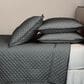 Ann Gish Art of Home 3-Piece Queen Double Diamond Coverlet Set in Charcoal, , large
