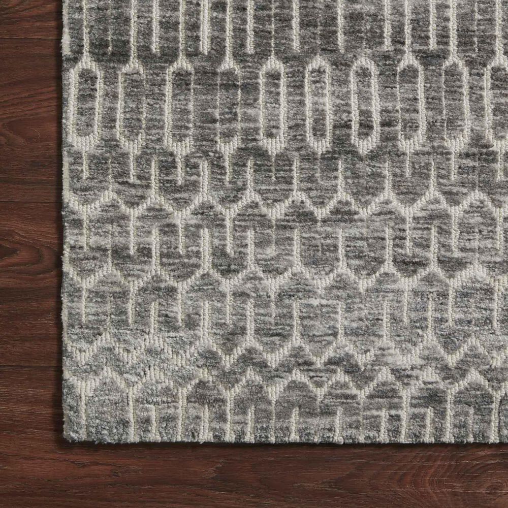 Loloi II Neda 2&#39;3&quot; x 3&#39;9&quot; Ivory and Charcoal Area Performance Rug, , large